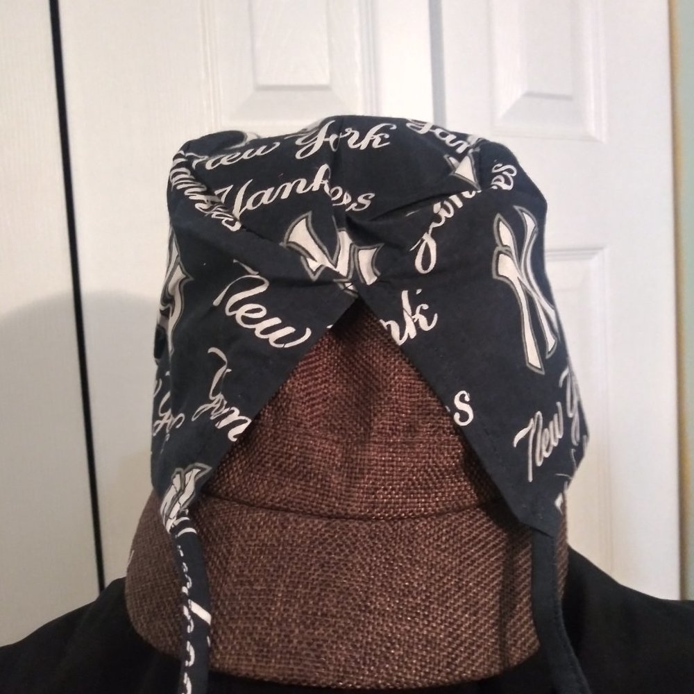 2295 Jeaniemade Short Size Surgery Cap/Do-Rag With Ties in The Back - Picture 2 of 3